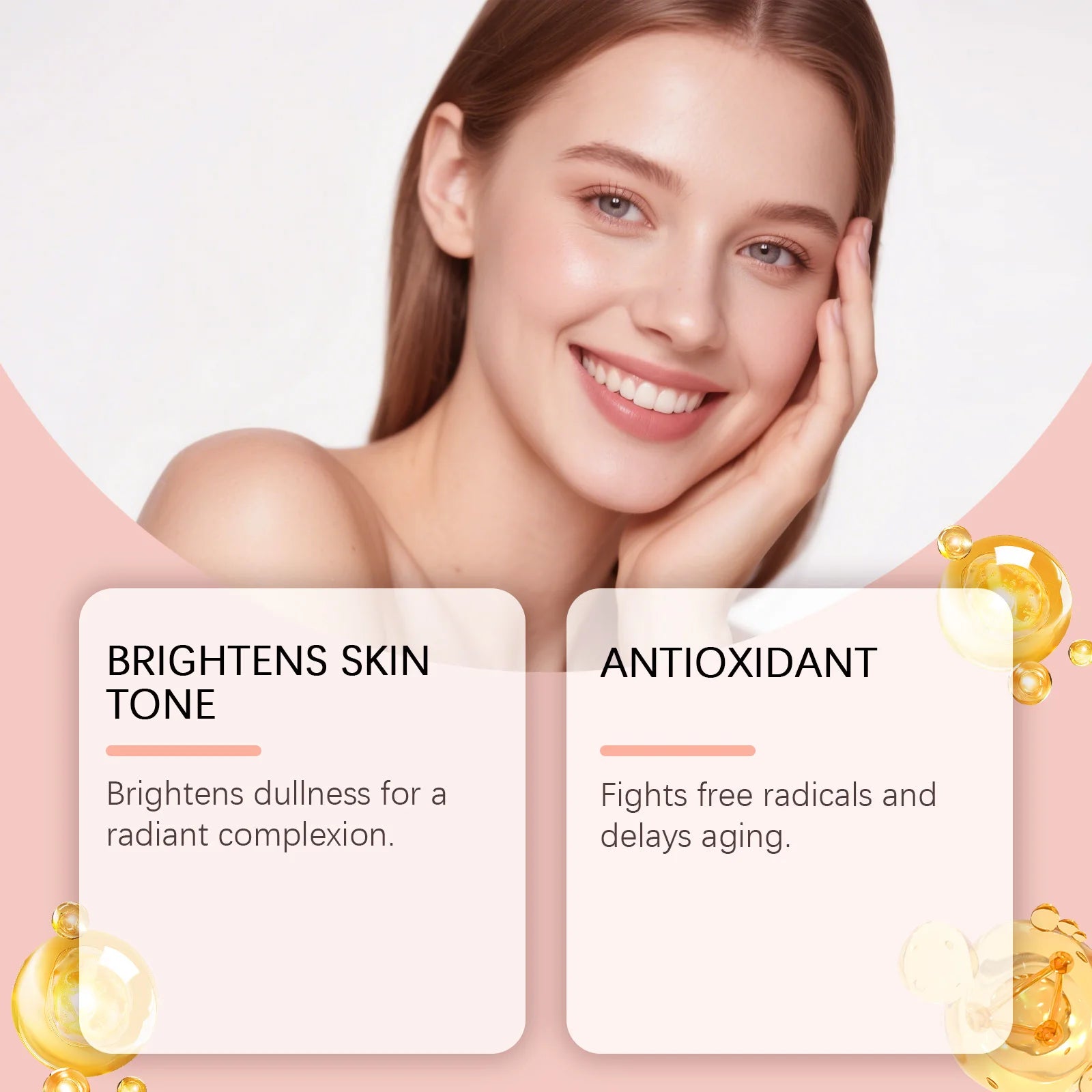 Antioxidant 5-in-1 Facial Serum Fades Dark Spots and Dullness Brightens Skin Tone Tightens pores Nourishes and Moisturizes Oasis Select