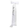 Reserved Chair Bow Ribbon Memorial Wedding Sign Ceremony Reception Decoration Bachelorette Party Seating Marker Ribbon Oasis Select white