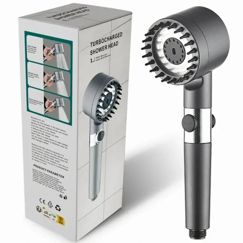 Shower Head High Pressure Head Rainfall High Preassure Water Saving Bathroom Accessary Pressurized Nozzle Universal Adaptation Oasis Select