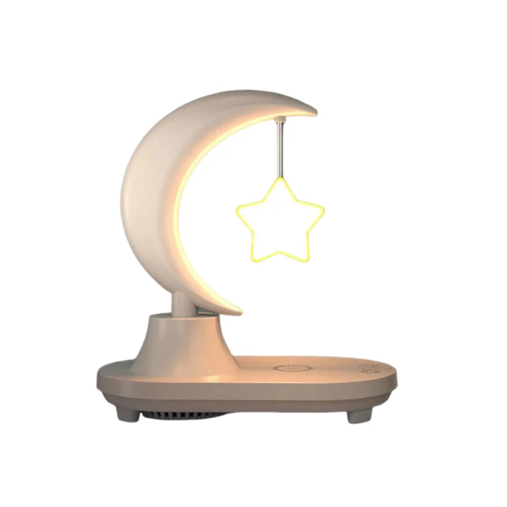 Bluetooth LED Night Light Speaker – Dimmable, Wireless Charging