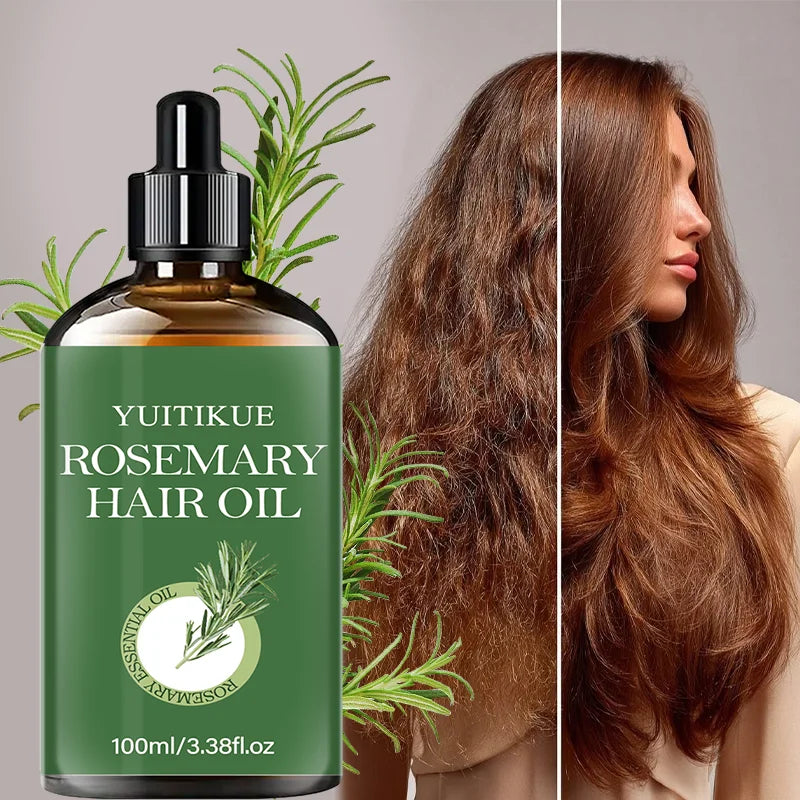 YUITIKUE Rosemary Essential Hair Oil, Deeply Moisturizes Hair, Leaves It Smooth, Shiny and Manageable Oasis Select