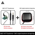 Original QKZ Hi7T In-ear Earphones Professional Dynamic Driver HiFi Acoustios Mointor Music Game Headset 3.5MM AUX With MIC Oasis Select Green With Bag