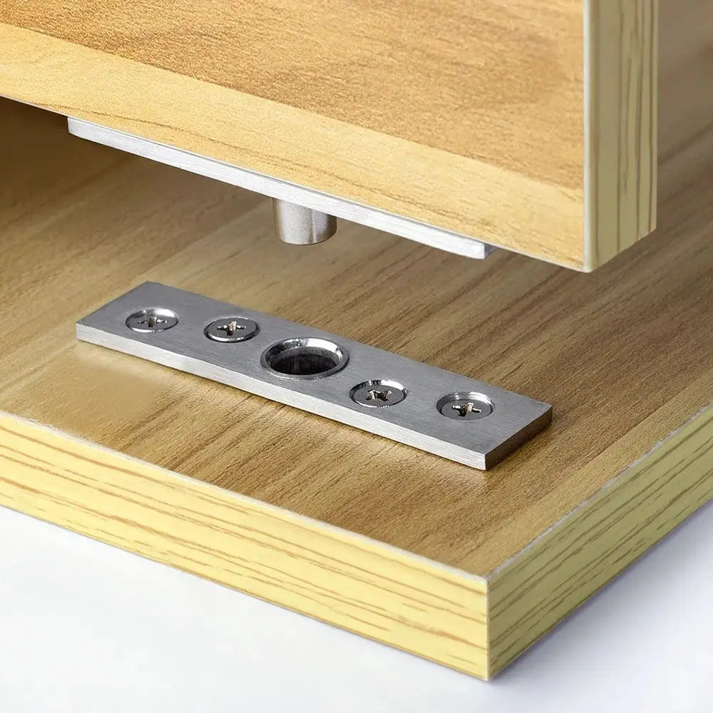 New Stainless Steel Pivot Hinge With Screws Heavy Duty Central Rotating Hinge 360° Swivel Up Down Shaft Oasis Select