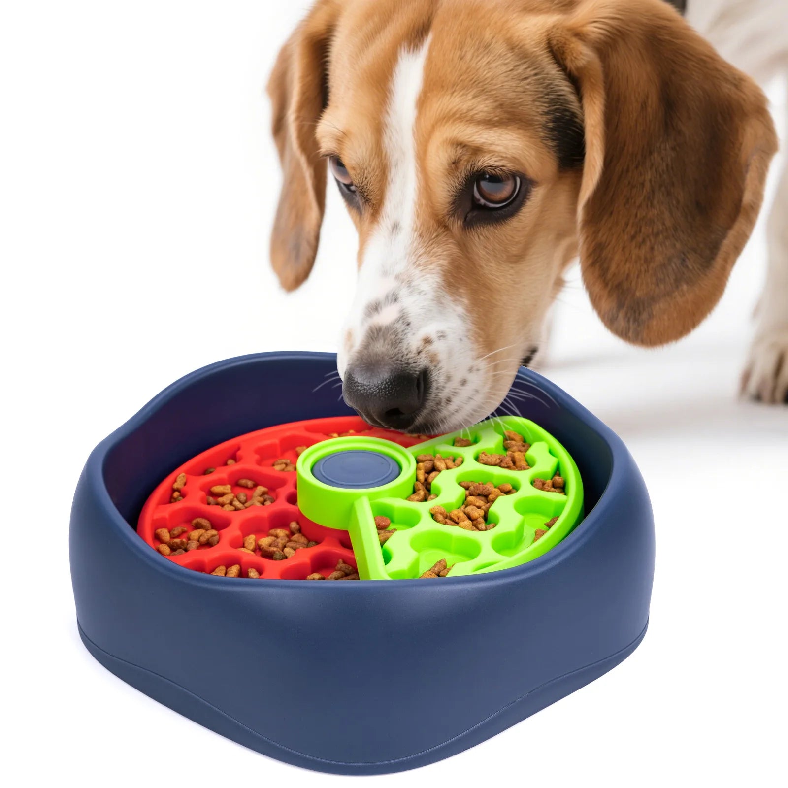 Three-layer Rotating Slow Food Bowl for Cats and Dogs, Educational and Anti-choking Dog Bowl, Anti-tipping Tableware and Feeder Oasis Select 23015-2