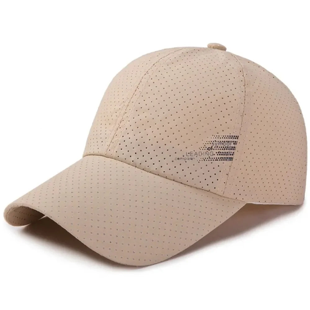 Casual Adjustable Baseball Cap Moisture-Wicking Unisex Quick-Dry Hat Sun Hat Oasis Select beige