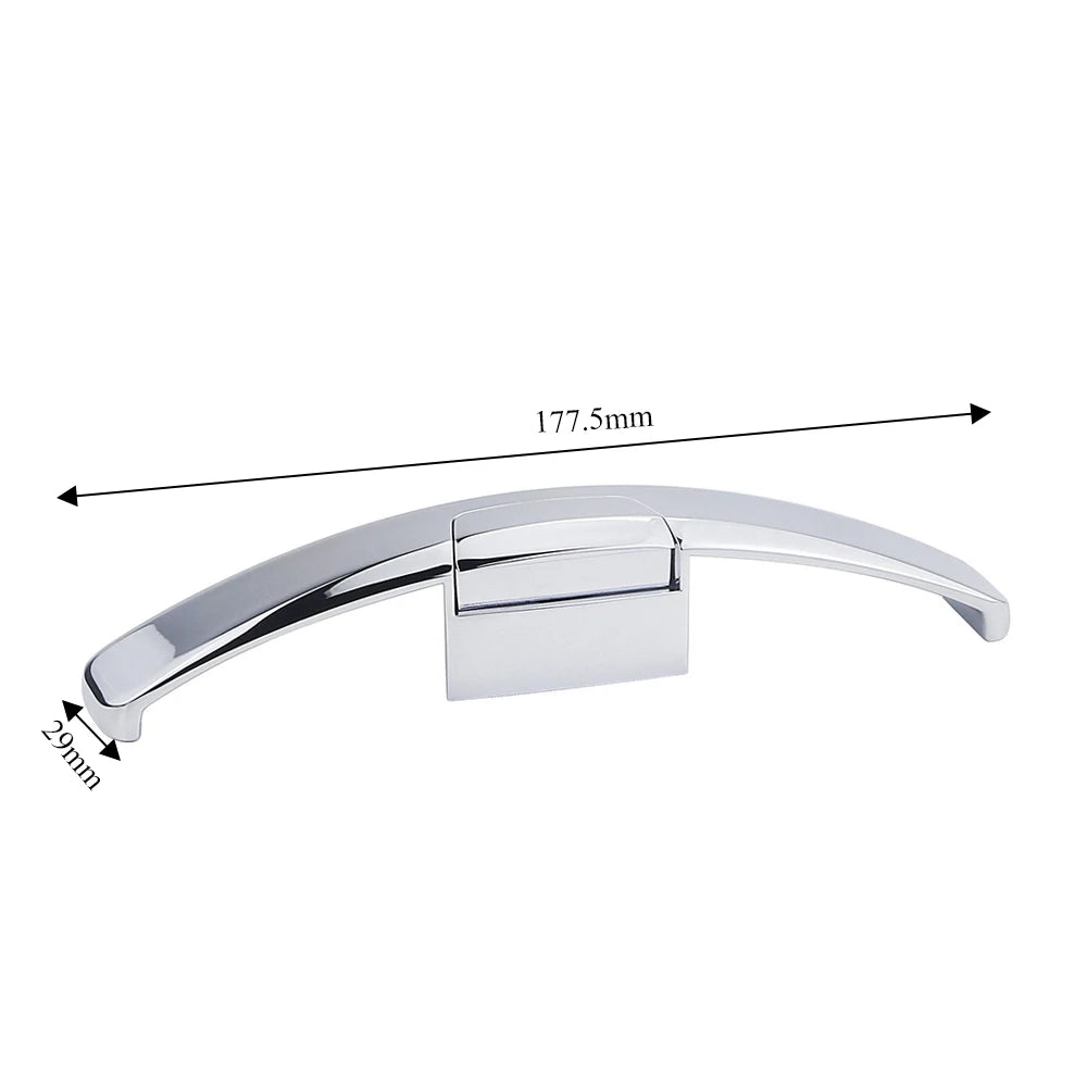 Furniture Cabinet Door Curved Handle Lock Bounce Lock Yacht RV Cabinet Door Handle Locker Door Lock Wall Cabinet Handle Locks Oasis Select Silver