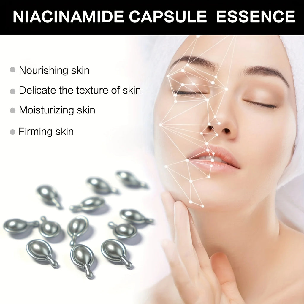 Nicotinamide Face Serum Capsules – Firming & Moisturizing 30ct Face Serum Capsules Oasis Select