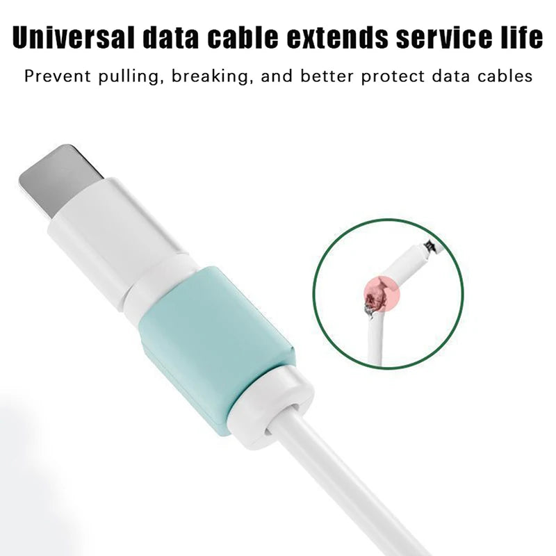 susu 10PCS Data Cable Protector Universal Anti-Break Protective Cover For Android iPhone All Phone Users Hot Sale New 2026 Oasis Select