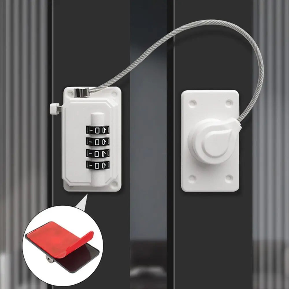 Anti-pinch Hand Safety Lock Adjustable No Drilling Cabinet Lock Unisex Protection Window Digital Password Lock for Home Oasis Select