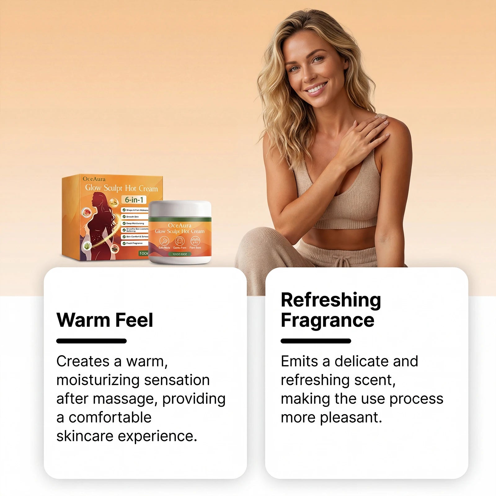 OceAura Body Sculpting Firming Cream – Anti-Cellulite 100g Body Firming Cream Oasis Select