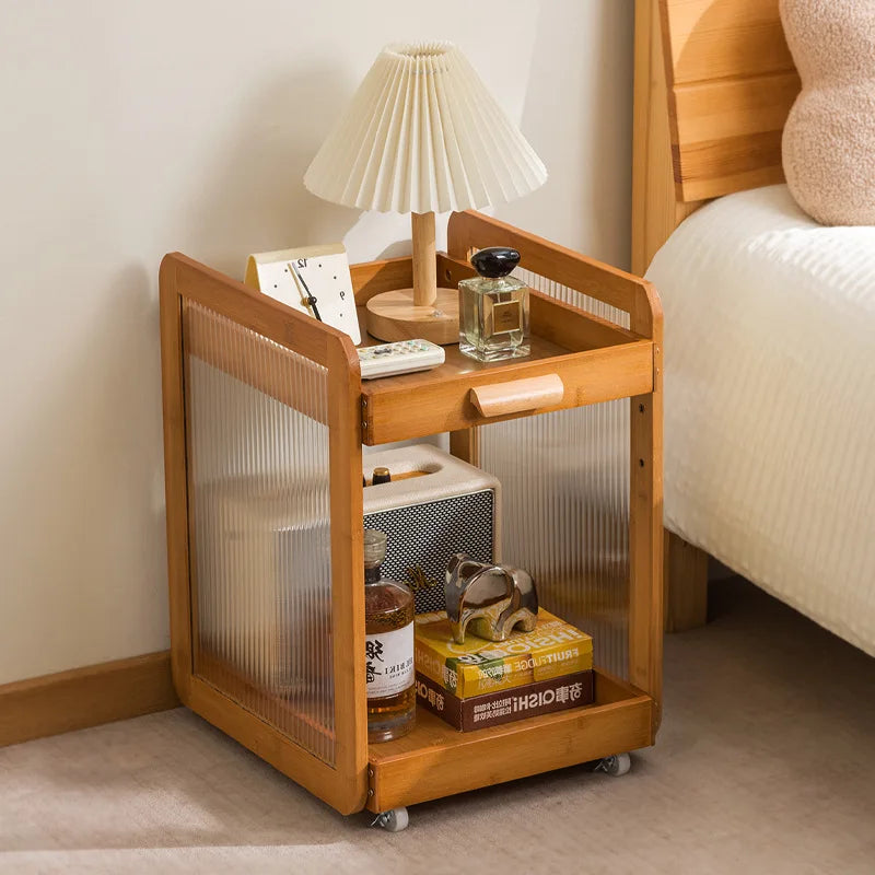 Bedside tables are simple, modern shelves, small cabinets, bedside cabinets, storage, rental room, and removable. Oasis Select