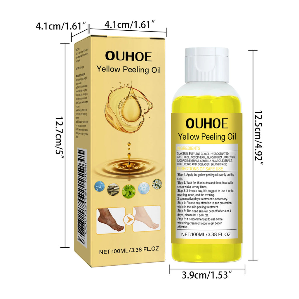 100ML Body Exfoliating Oil Moisturizing Gentle Remove Dead Skin Improve Smoothness Brightening Skin Tone Body Peeling Oil Oasis Select