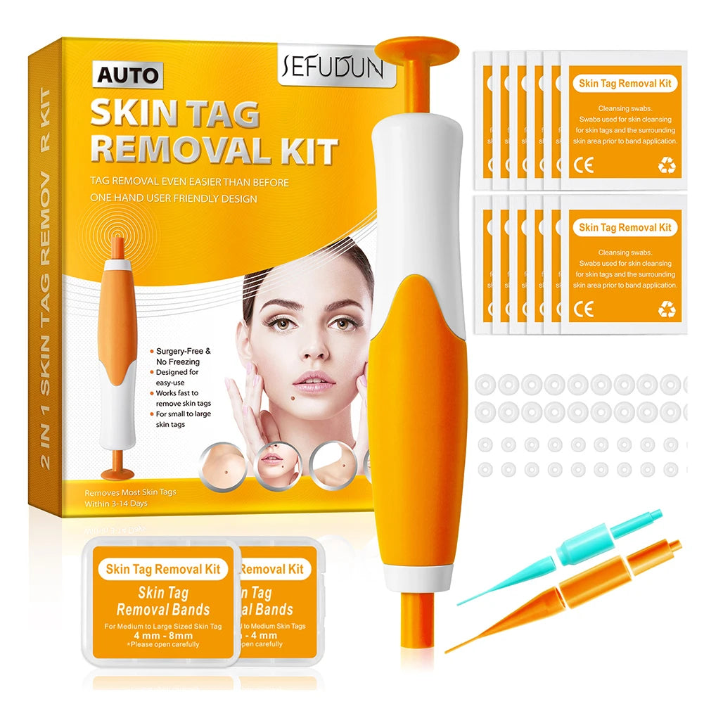 2-in-1 Skin Tag Remover Kit – Painless Wart & Mole Tool Skin Tag Remover Oasis Select Orange spain