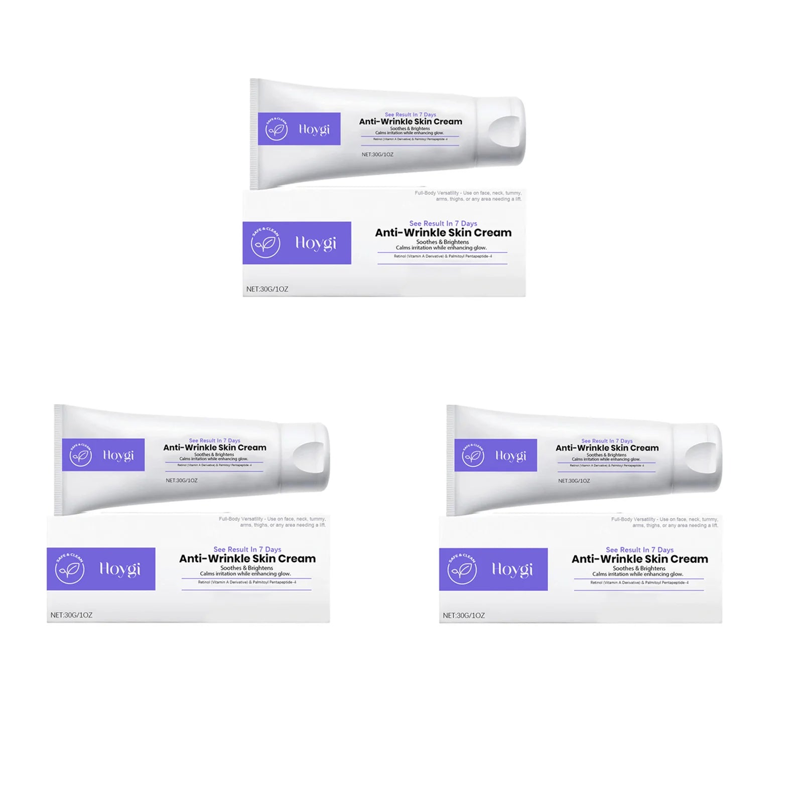 Hoygi Retinol Firming Cream – Anti-Aging Face & Neck 30g Retinol Firming Cream Oasis Select 3 x 30g Boxed