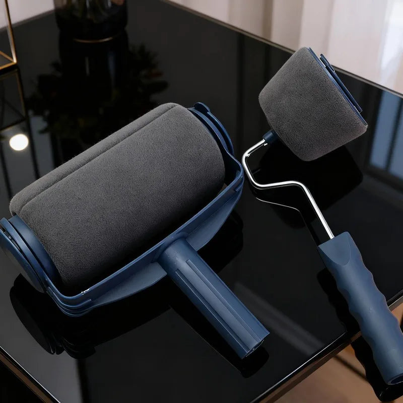 Paint Roller Brush Built in Paint Container Efficient Wall Paintings Tool Foam Roller Leak Proof Home Renovation Paintings Brush Oasis Select
