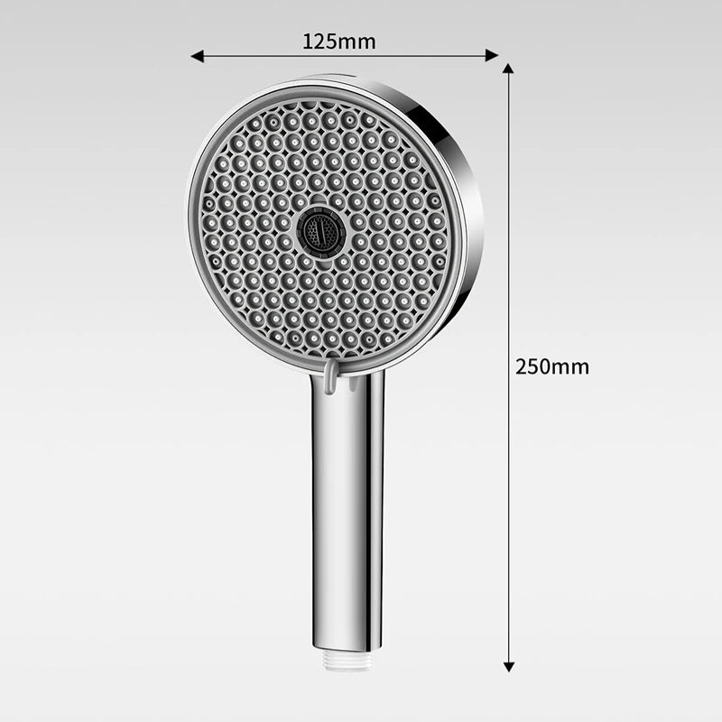 6 Modes Adjustable Pressure Boost Shower Head 12.5CM Big Panel High Pressure Large Flow Handheld Showerhead Bathroom Accessories Oasis Select