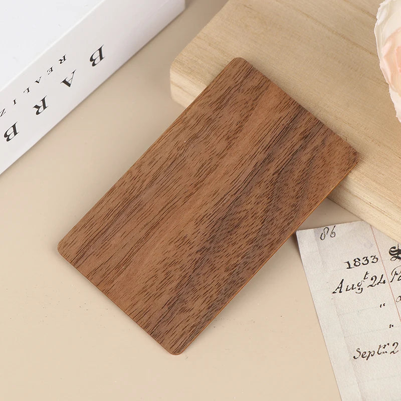 Wooden Blank NFC Card 13.56MHZ RFID Tag 504Bytes 215Ntag Chip Membership Contactless Social Recognition Lasercard Oasis Select C