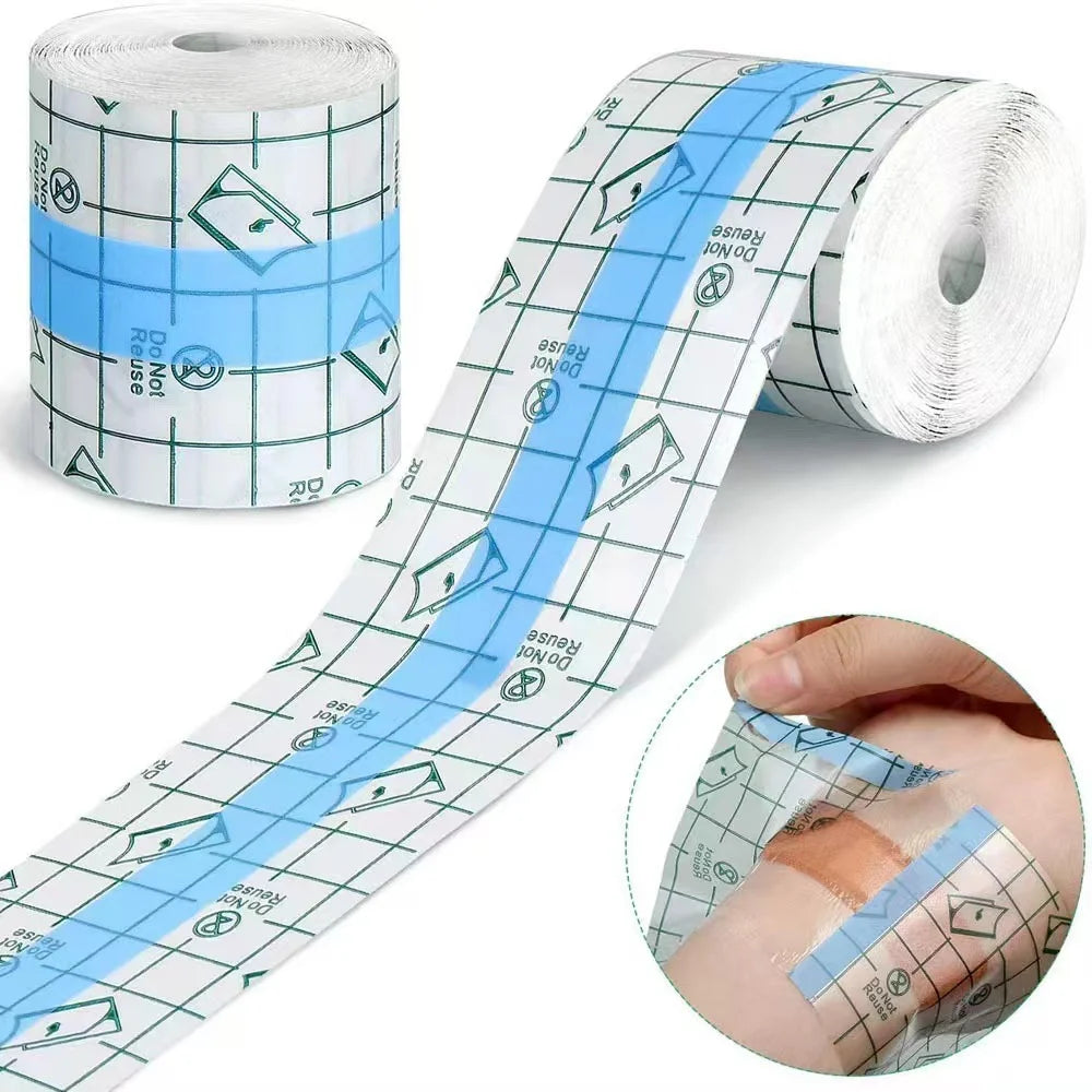 Tattoo Waterproof Tape Roll - PU Film Transparent Dressing for Shower, Body Acupuncture, Belly Button Protection Blank Patch Oasis Select