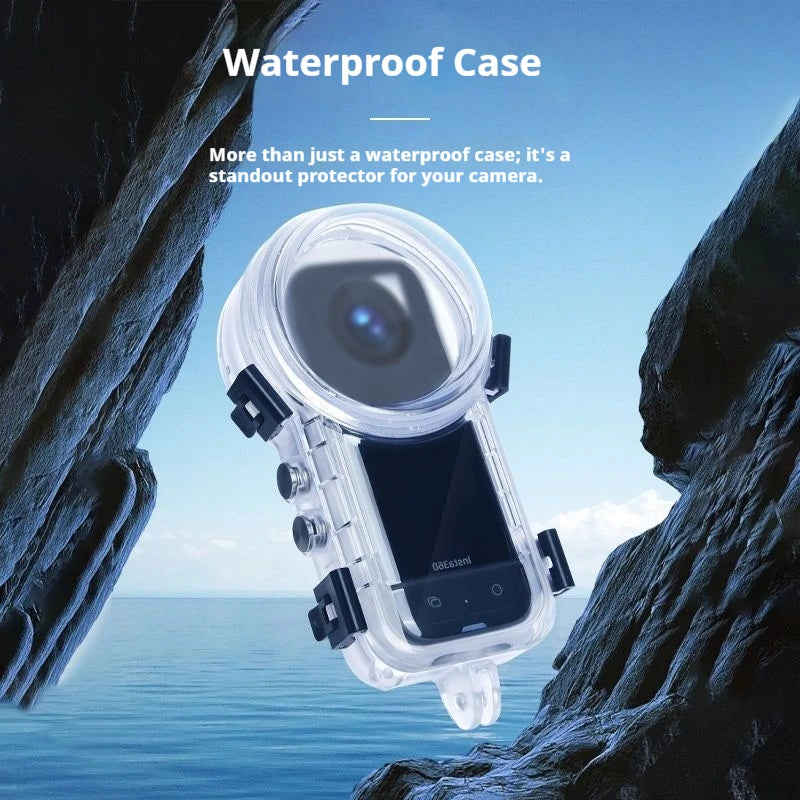 Waterproof Dive Case for Insta360 X5 X4 X3 – 50m Housing