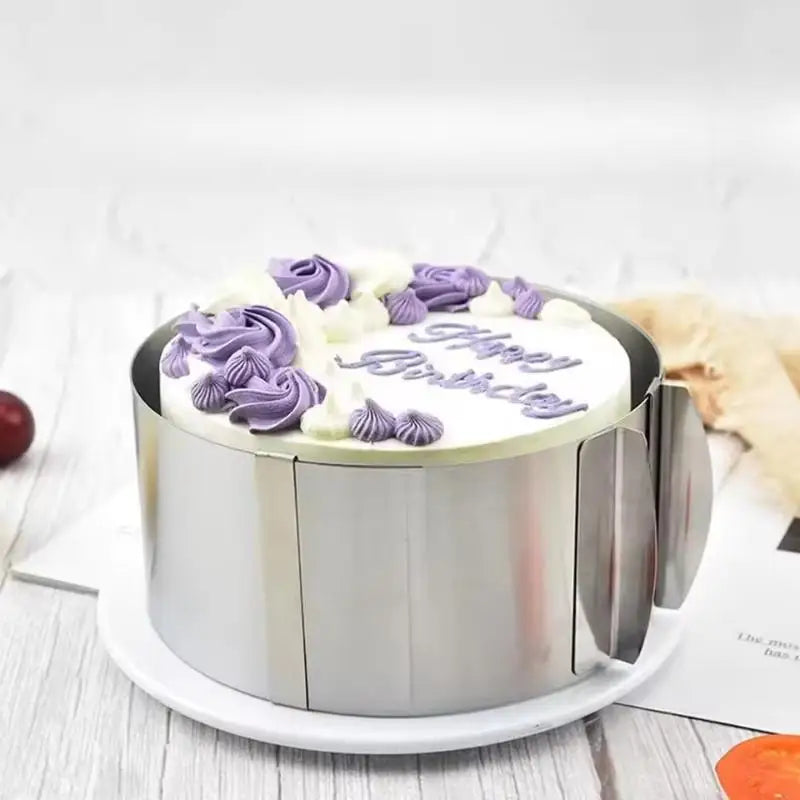 Adjustable Stainless Steel Round Cake Ring Mould for Mousse