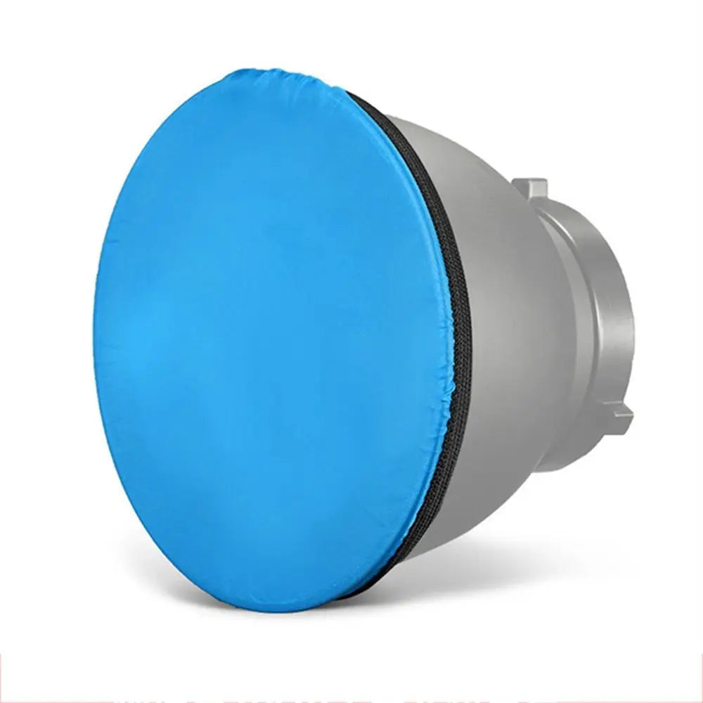 Soft Light Diffuser Sock 7" 18cm Soft Light Protective Cover Studio Strobe Bowen Mount Standard Reflector Photography Flash 55 ° Oasis Select Blue--