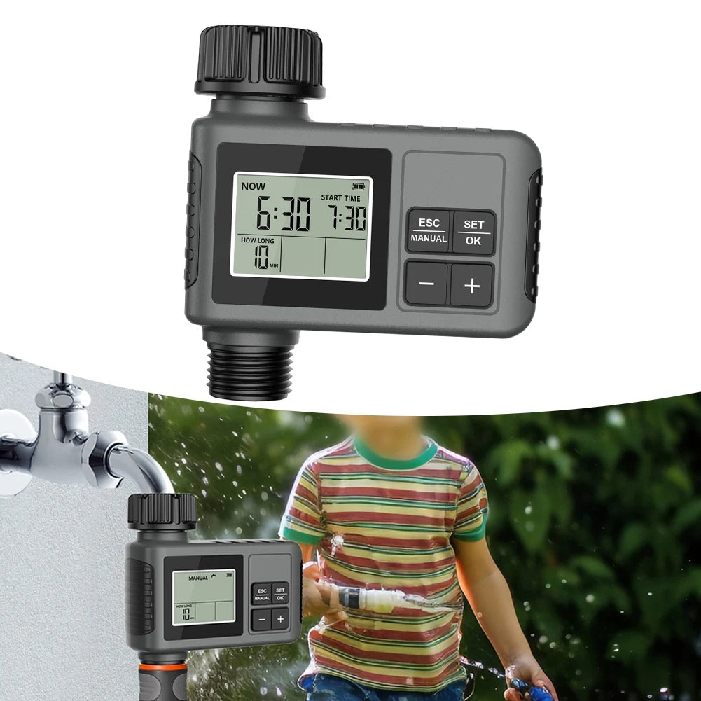 Intelligent Irrigation Timer For Garden Watering Control With Child Lock And Manual Mode ABS Weatherproof Hose Faucet Valve Oasis Select