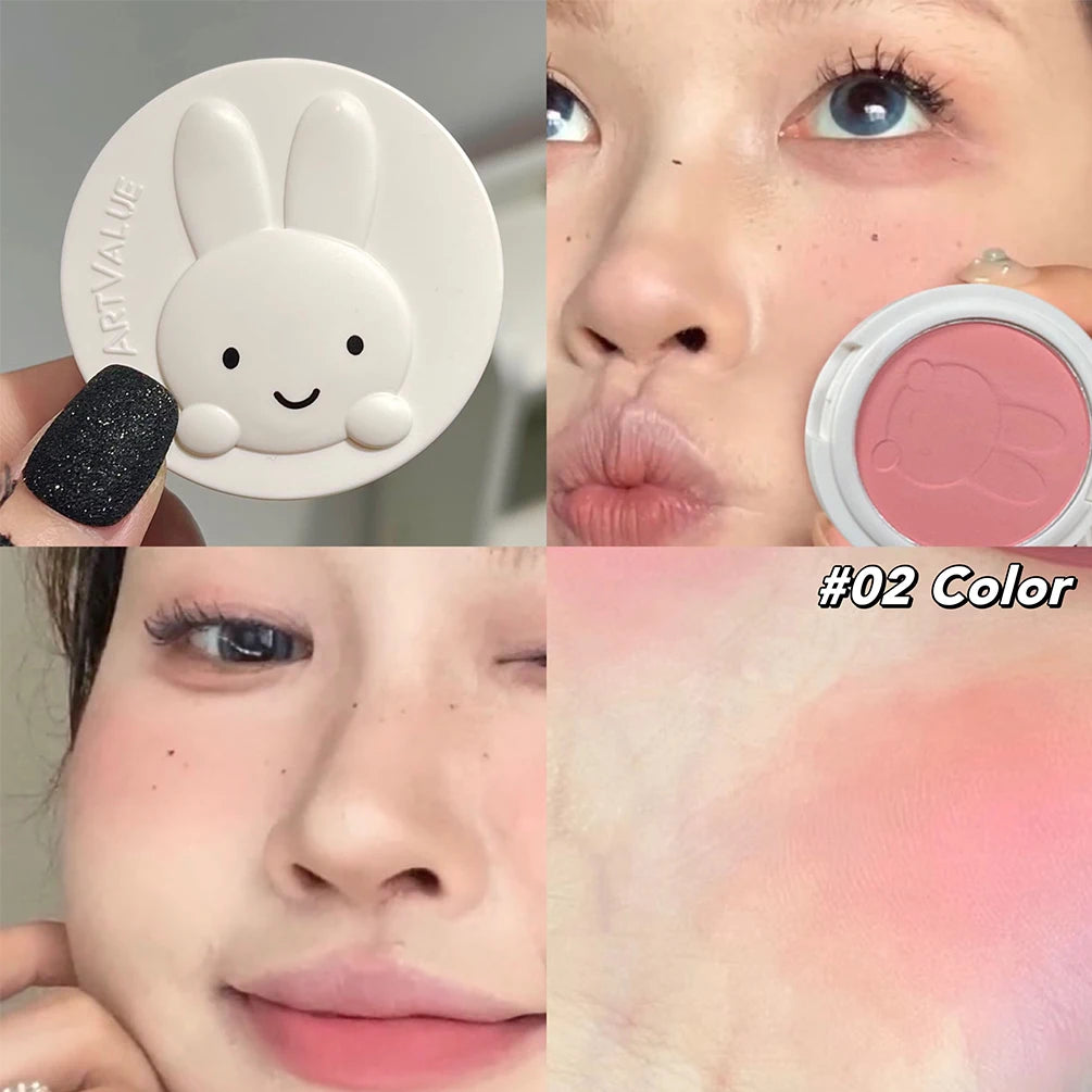 Art Value Cute Bunny Matte Blush Powder | Natural Cheek Tint