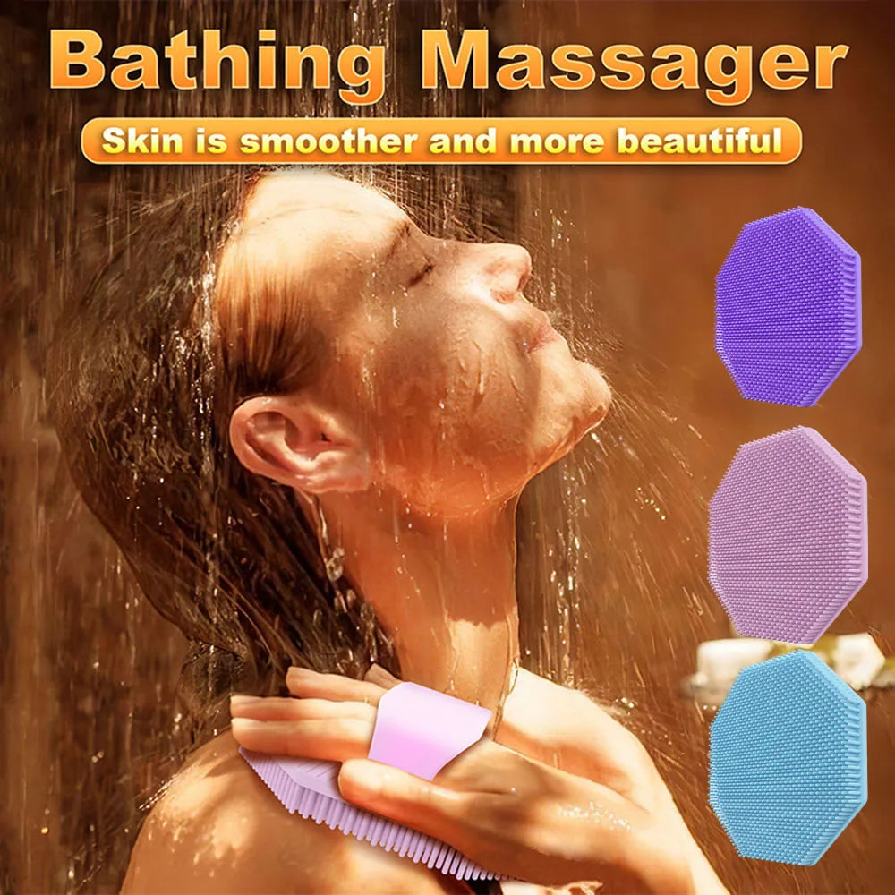 Silicone Scalp Massage & Body Exfoliating Bath Brush