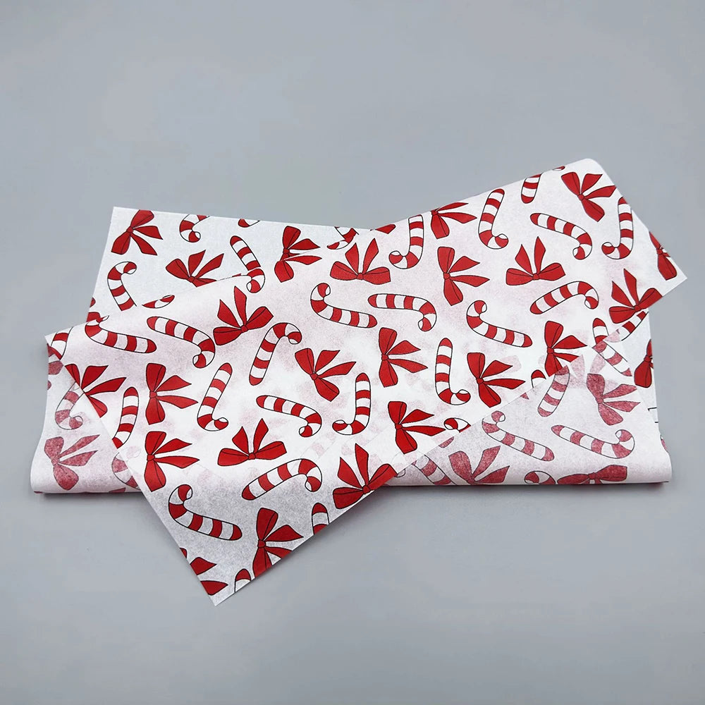 30/50/100 shees of Christmas Lantern Pattern Tissue Paper, 35*50cm Gift Wrapping Paper, Suitable for Christmas Gift Wrapping Oasis Select Red-50 sheets