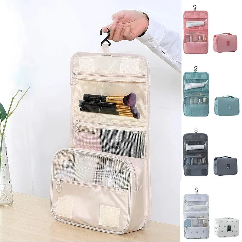 Travel Hanging Makeup Bag – Large Capacity Dry Wet Separation