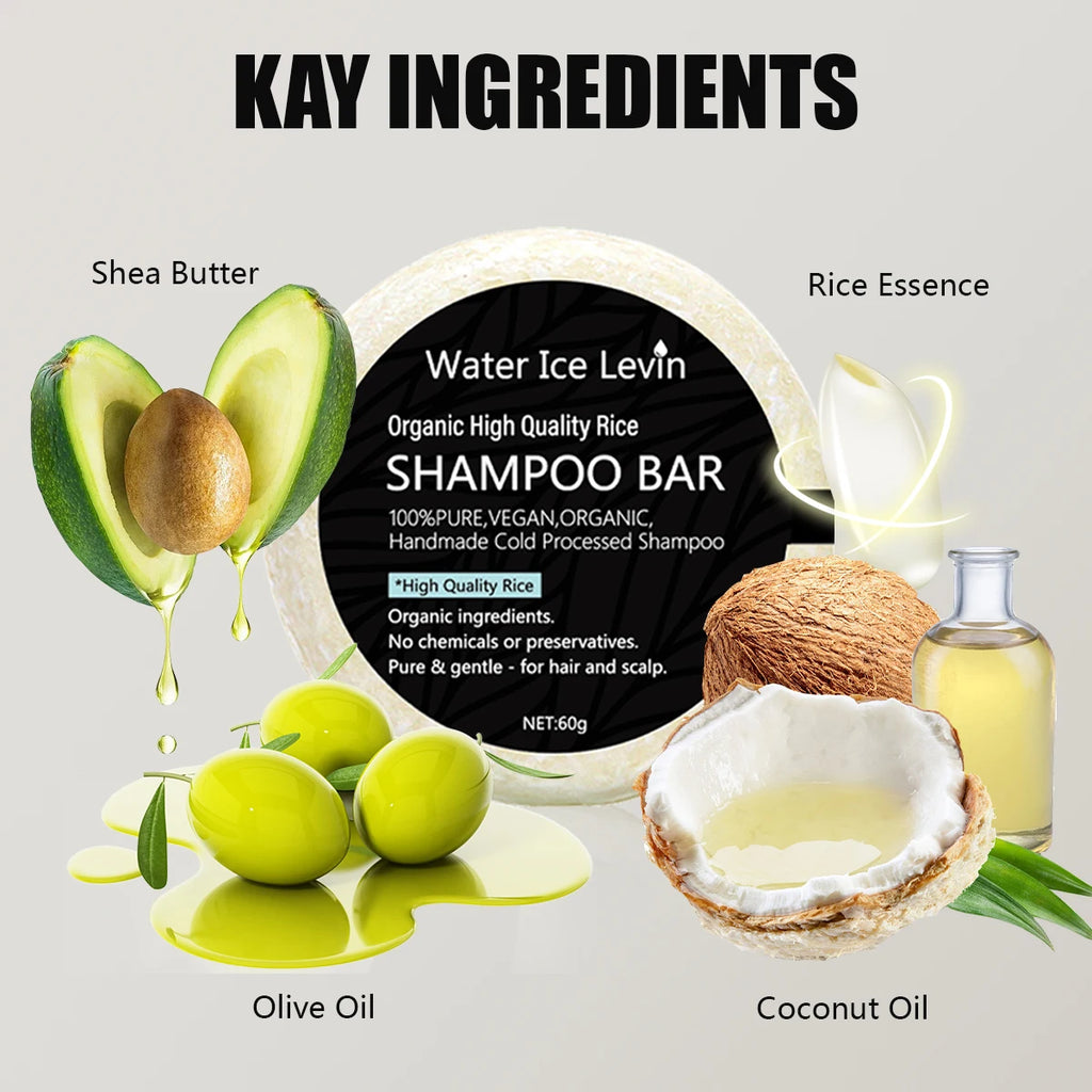 Organic Rice Shampoo Bar – Shea Butter & Coconut Oil All Hair Shampoo Bar Oasis Select