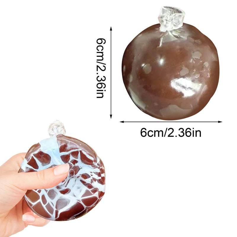 Squishy Stress Balls slow rebound wax skin squeeze toy for Kids Adult Quiet Sensory Fidget Toy Soothing Relieving Stress Oasis Select sea salt 1PC