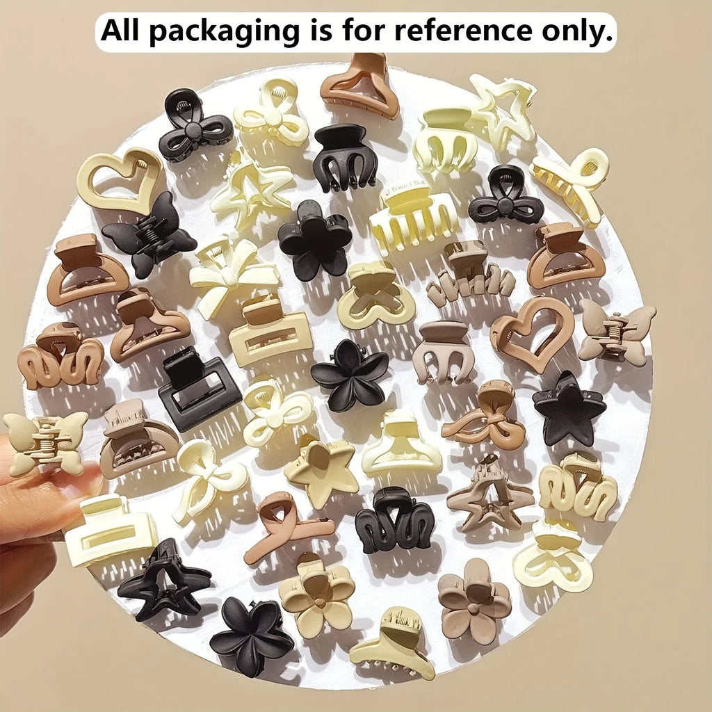 10/20/30pcs Mini Hair Clips Set – Beige Neutral Tones, Mixed Styles for Everyday, Travel & Gifting Oasis Select