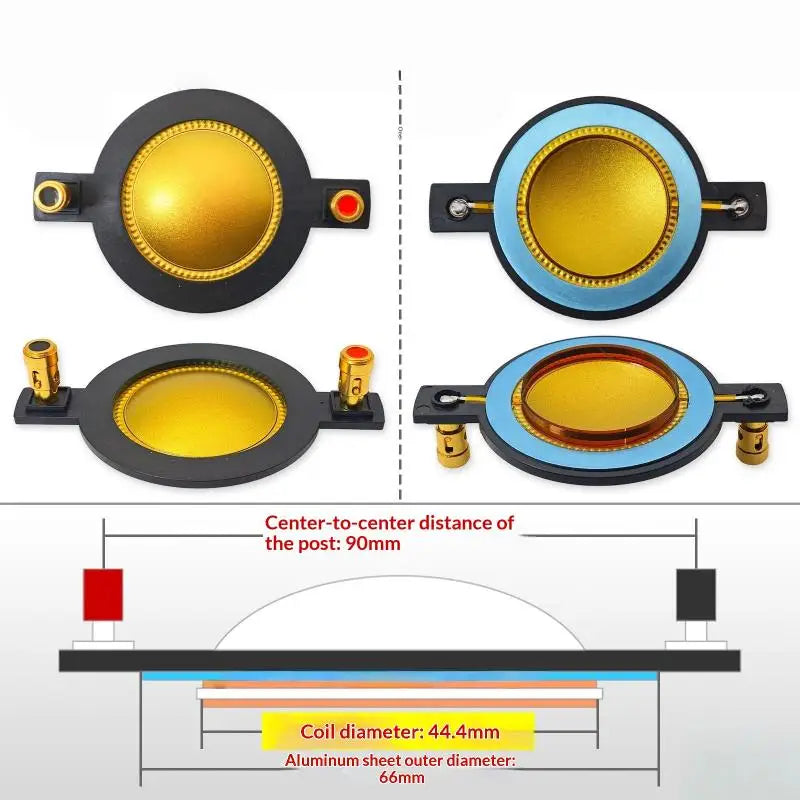 1Pcs Diaphragms Titaniums Film Tweeter Voice Coil Membranes 44.4mm Oasis Select A3