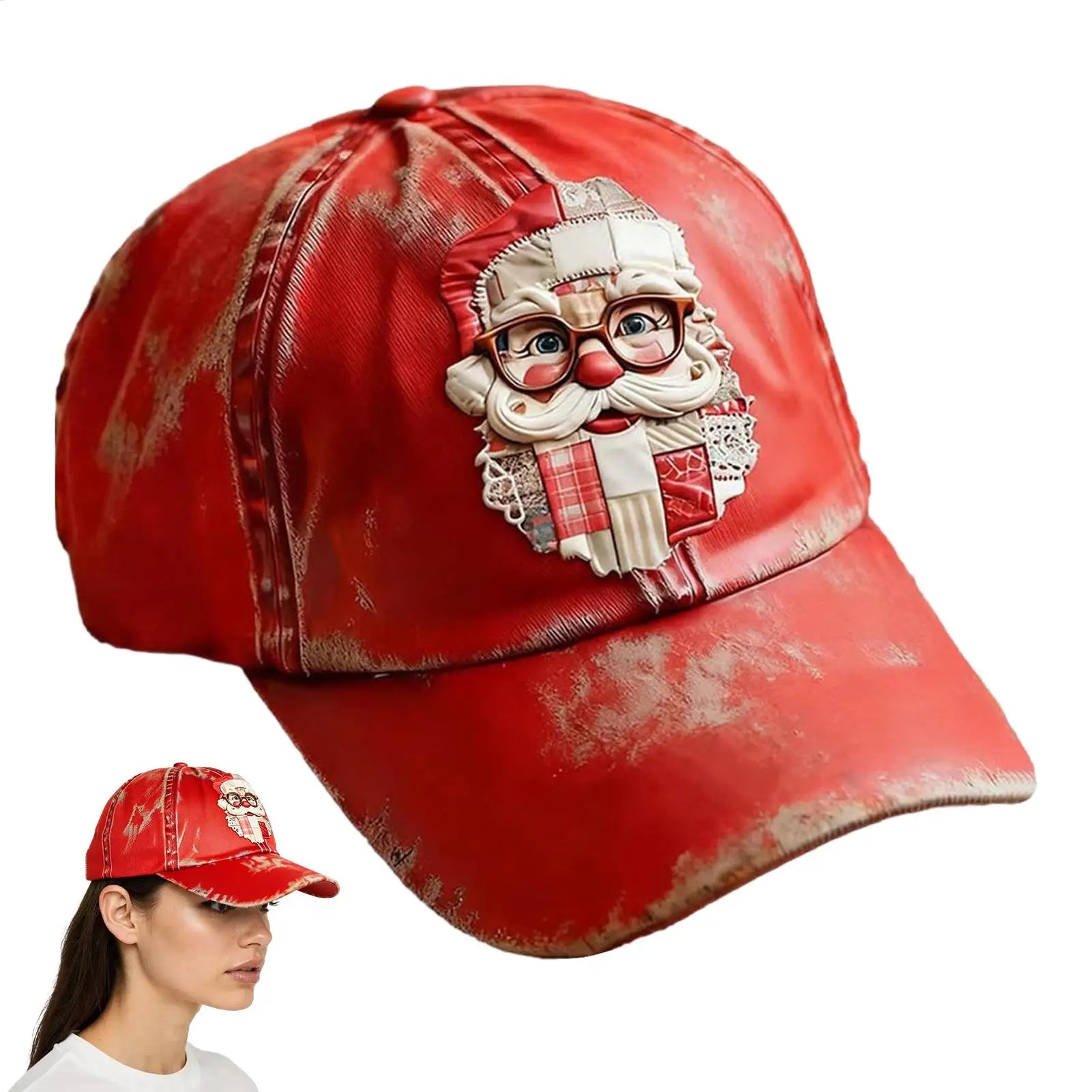 Merry Christmas Baseball Hat For Adults &Teens Retro Holiday Twill Headwear With Print Casual Unisex Hat For Golf Running Travel Oasis Select