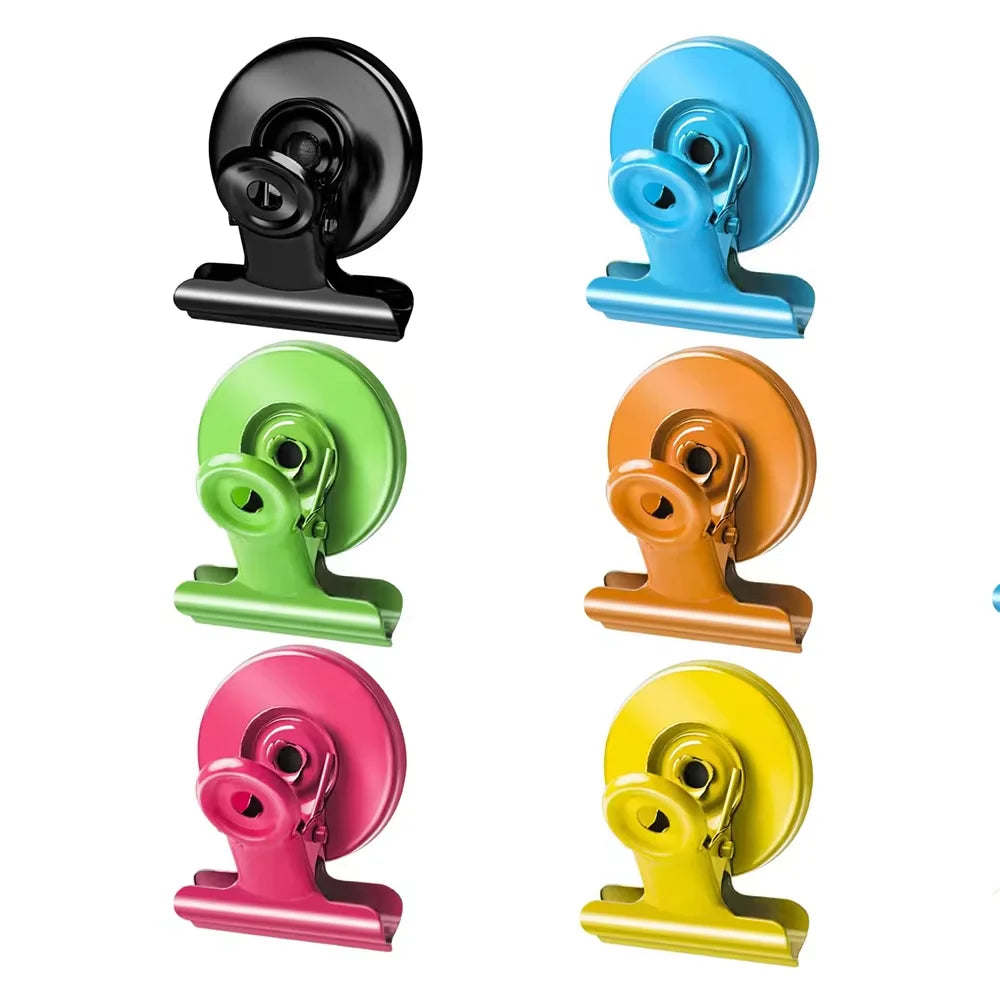 5pcs/10pcs Round Magnetic Clip Note Clip Metal Magnet Clip Hand Ledger Magnet Clip Magnet Stone Clip Magnetic Clip Oasis Select 6 pcs colored