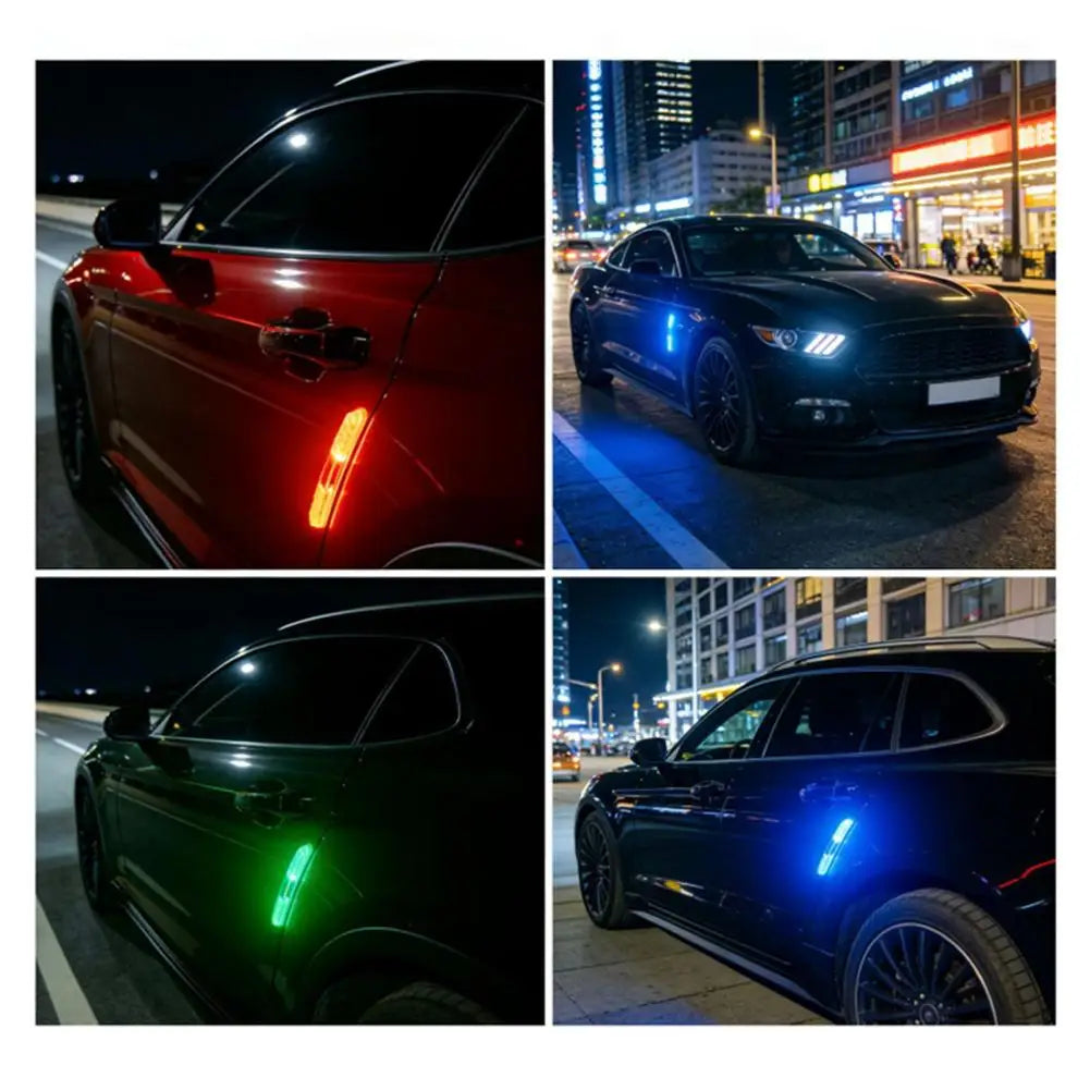 RGB Solar Car Door LED Welcome & Anti-Collision Warning Light