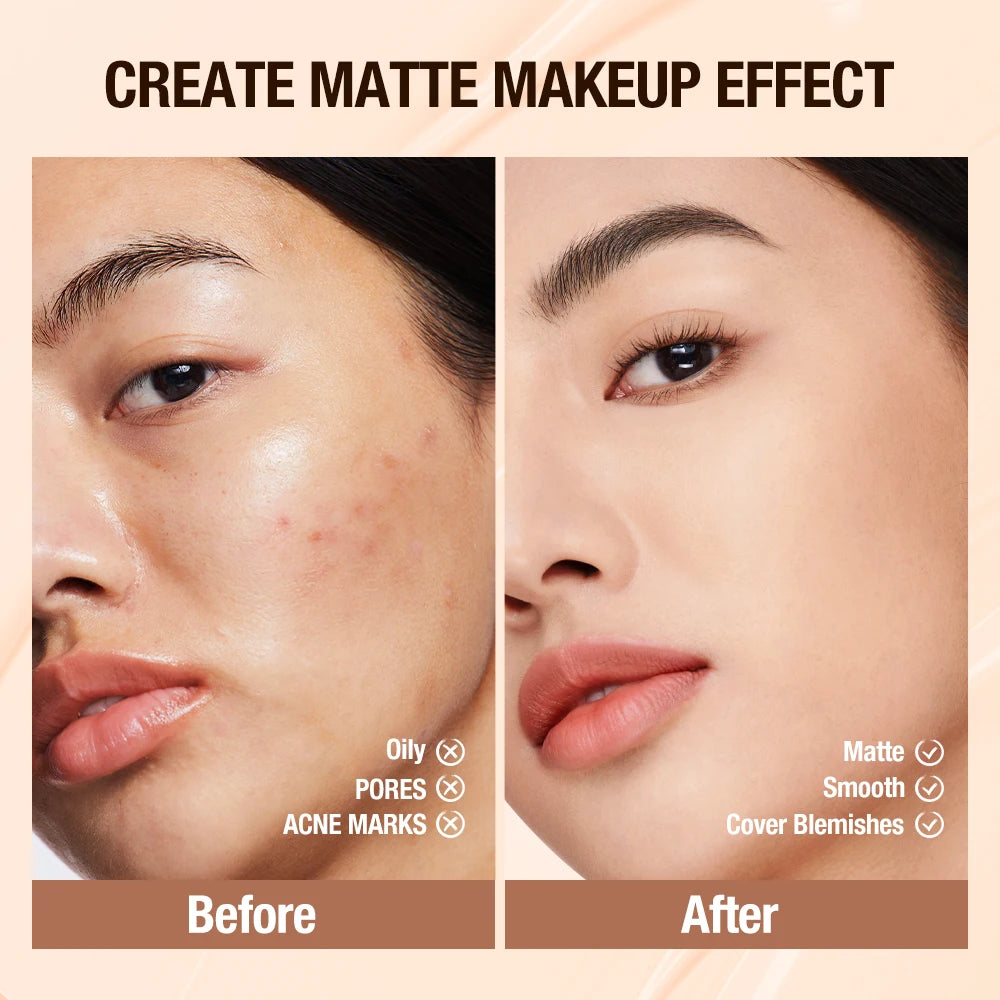 O.TWO.O Liquid Foundation 30ml – Full Coverage Waterproof Matte