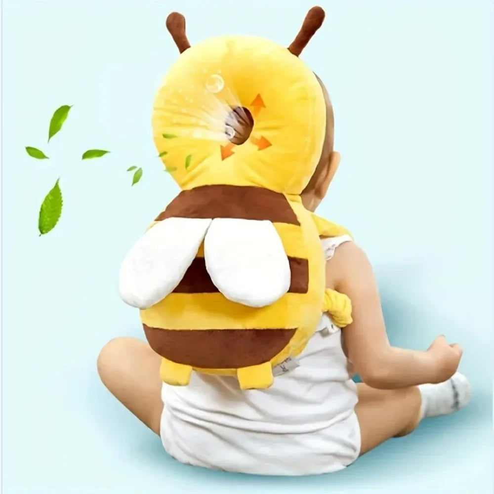 Head Back Protector Baby Protect Pillow Learn Walk Head Protector Cushion Anti Fall Backward Cap Carry Cartoon Kids Safe Bibi Oasis Select