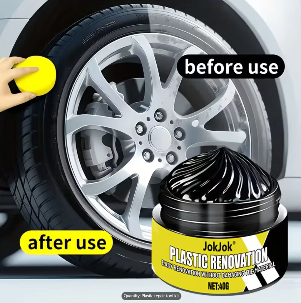 Plastic Refurbishing Paste – Tyres, Bumpers & Dashboard Car Plastic Restorer Oasis Select Default Title