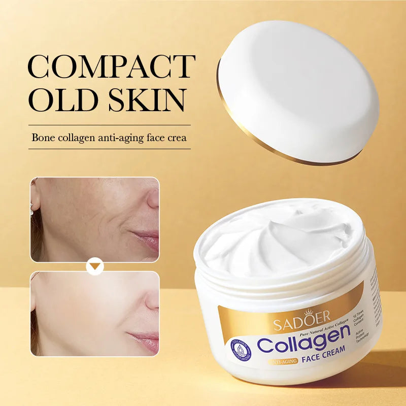 SADOER Collagen Firming Face Cream Skincare Moisturizing Hydrating Face Creams Faical Cream Beauty Face Skin Care Products Oasis Select