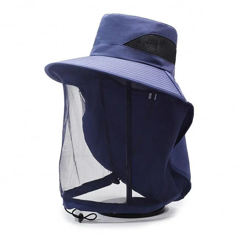 Mosquito Net Sun Hat – Full Mesh UV Protection Fishing Cap