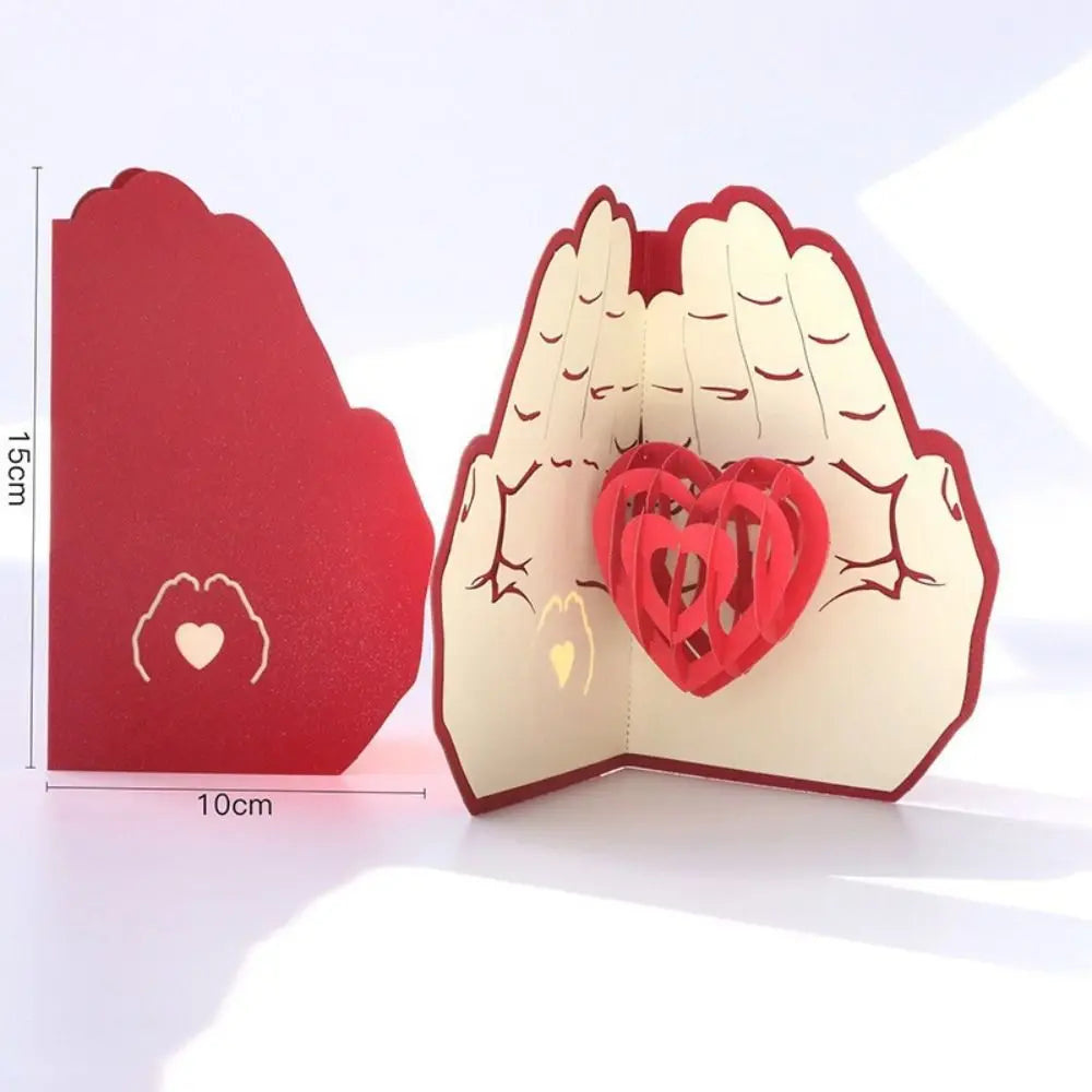 3D Pop-Up Valentine's Day Card | Handmade Paper Sculpture