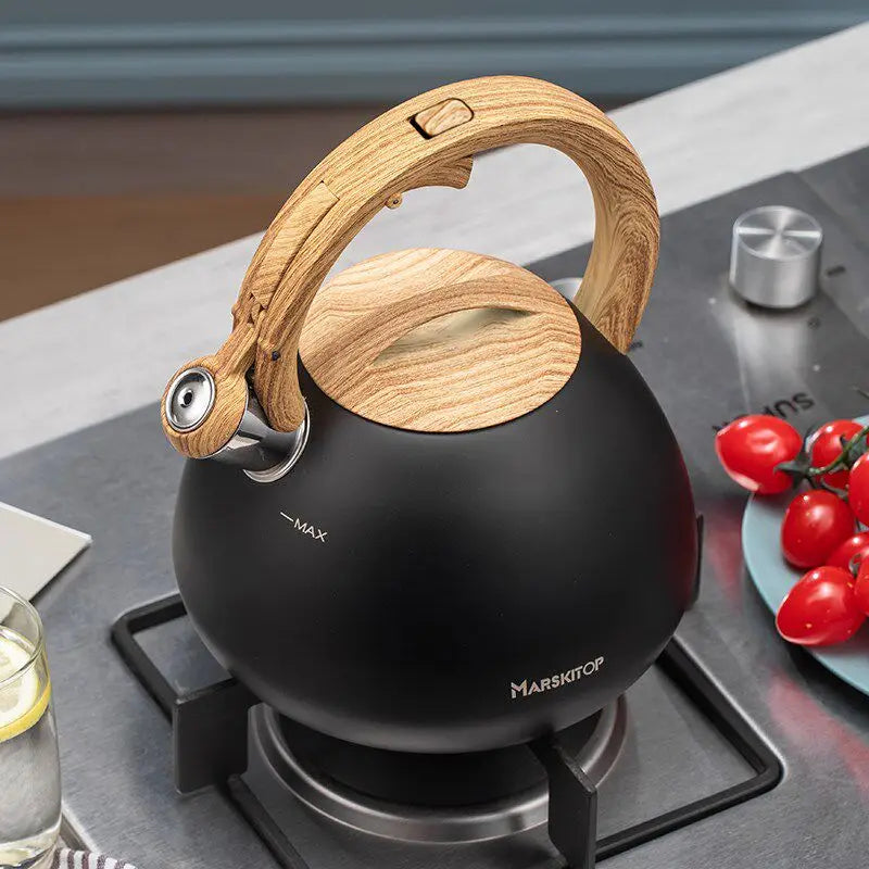 Stainless Steel Whistling Kettle Household Large Capacity Water Boiler Suitable for Gas and Induction Cooker Oasis Select