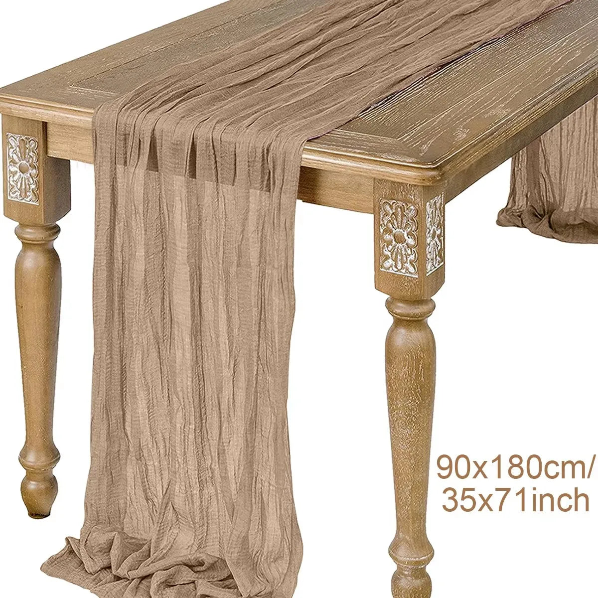 Sage Cheesecloth Gauze Table Runner – Wedding & Party Decor