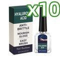 Hyaluronic Acid Nail Strengthening Drops Nourish Brittle Hands Feet Nails Repair Breakage Boost Nails Gloss Growth Nail Hardener Oasis Select 11ml Boxed x10PCS