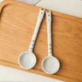 Jingdezhen Hand-painted Ceramic Spoon Cute Bear Dessert Spoon Ustic Ceramic Handmade Gift For Couples Kitchen Tablewear Oasis Select Spoon