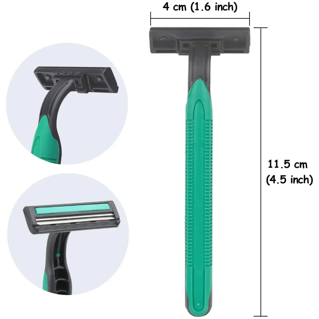 Flame Disposable Razors Bulk, Individually Wrapped Travel, Hotel, Airbnb & Homeless Shavers (50 Pack) Oasis Select