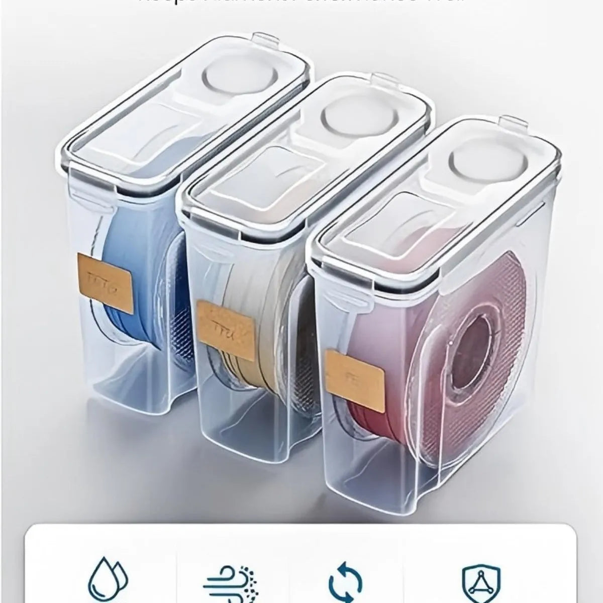 1-4pcs 3D Printer Filament Dry Box Sealed Dustproof Moisture Proof Storage Container for Universal Spool Holder Oasis Select