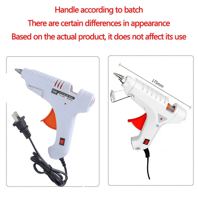 100W Electric Hot Melt Glue Gun DIY Mini for Household Industrial Use 11mm Glue Stick US Plug Repair Tool Oasis Select